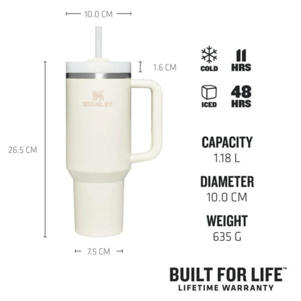 Stanley The Quencher H2.0 Flowstate™ Tumbler, 40 Oz in Cream